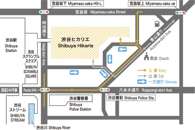 涩谷HIKARIE周围图